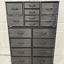 Large 16 Drawer Dresser Storage Organizer Cabinet