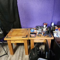 Two Side Table With Picture Frame