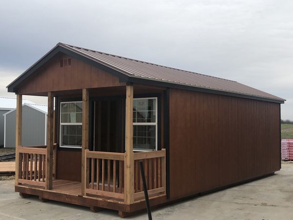 12x28 cabin with porch-tiny house shell for sale in