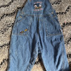 Vintage baby Mickey overalls