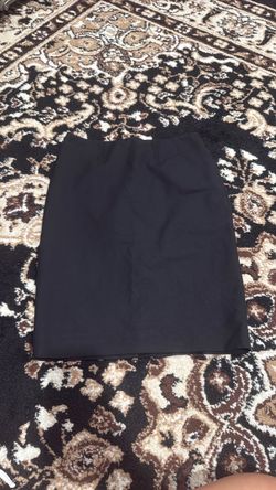 Black pencil skirt