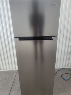 Vissani Top Freezer Refrigerator Stainless Steel