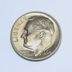1964 $10C Roosevelt Silver Dime FB