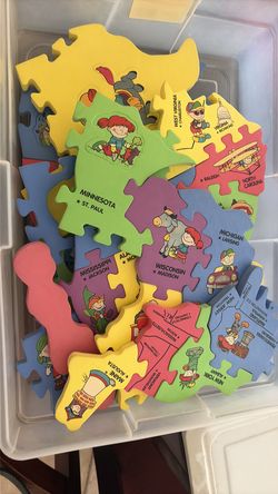 United States foam puzzle