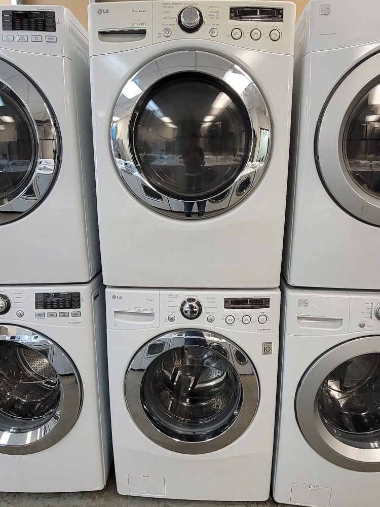 LG Front Loading Washer And Stackable Gas Dryer Set