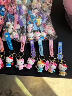 Hello Kitty And Stitch Keychains $3 Each Or 2/$5