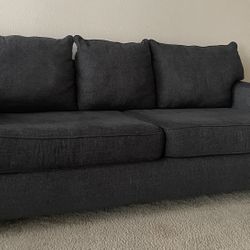 Couch / Sofa living room dark grey
