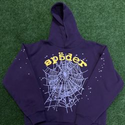 Sp5der Web Purple / Yellow Hoodie 