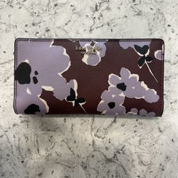 New Kate Spade Wallet - Purple Floral