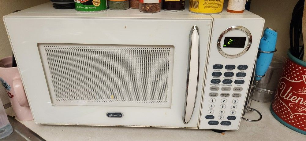 White Microwave