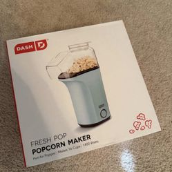Dash Hot Air Popcorn Maker New In Box