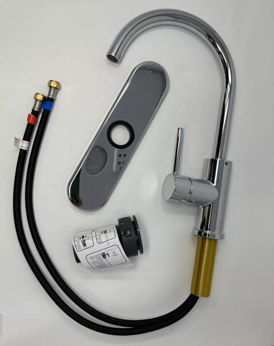 Llaves de cocina nuevas marca seasons Seasons Westwind Single Handle Kitchen Faucet #158073