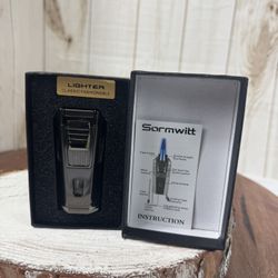 Sormvitt.Wind Proof Dual Flame Lighter Refillable Butane