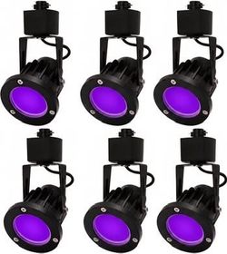 Halloween Spotlight Indoor UV Track Light Heads,15W LED Black for Halo Track Rail,Glow Party