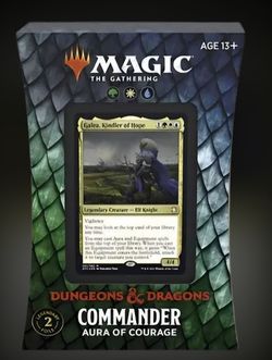 Magic The Gathering  Dungeon And Dragons Commander Aura Of Courage