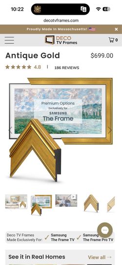 Brand new Deco frame for 65inch Samsung tv