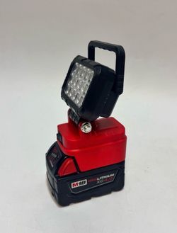 🚀 LED Work Light For Milwaukee Battery M18 with 2 USB Porte