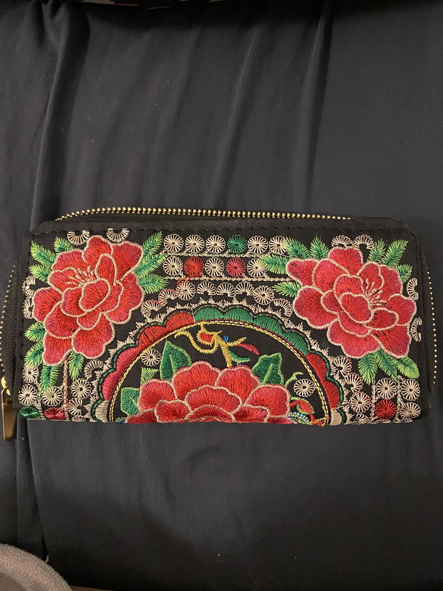 Womens Wallet With Floral Design