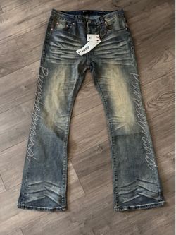 Purple jeans