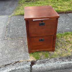 Free Solid Wood Filing Cabinet