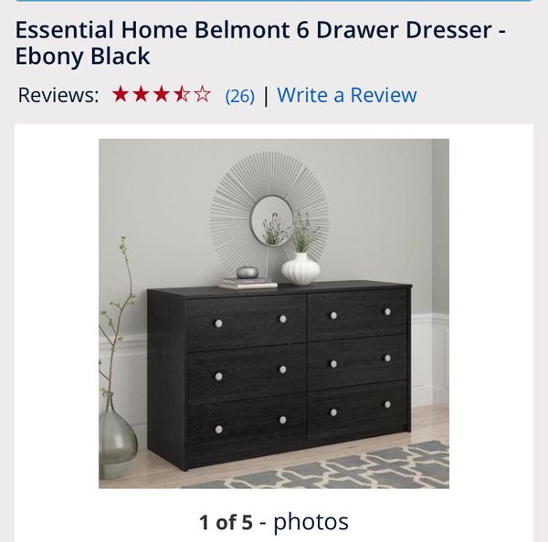 Black 6 Drawer Dresser Brand New In Box Want Gone Today For Sale