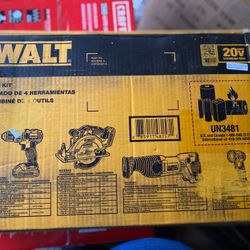 DeWalt 4 PC Combo KIT With Bag