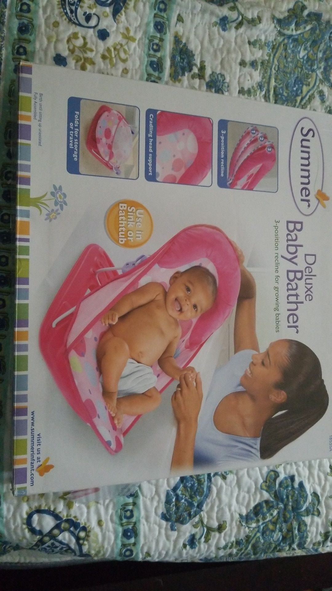 Summer deluxe baby bather