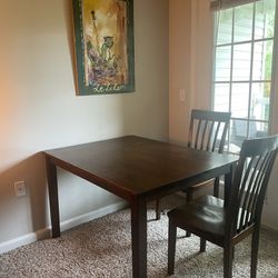 4 Chairs + Dining Table