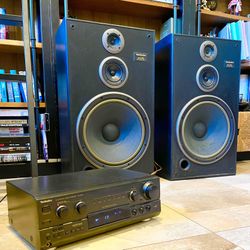 1980’s Technics System: (2) 15” 🔈 Speakers + Receiver