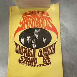 Vintage Original Yardbirds Double-Sided Poster