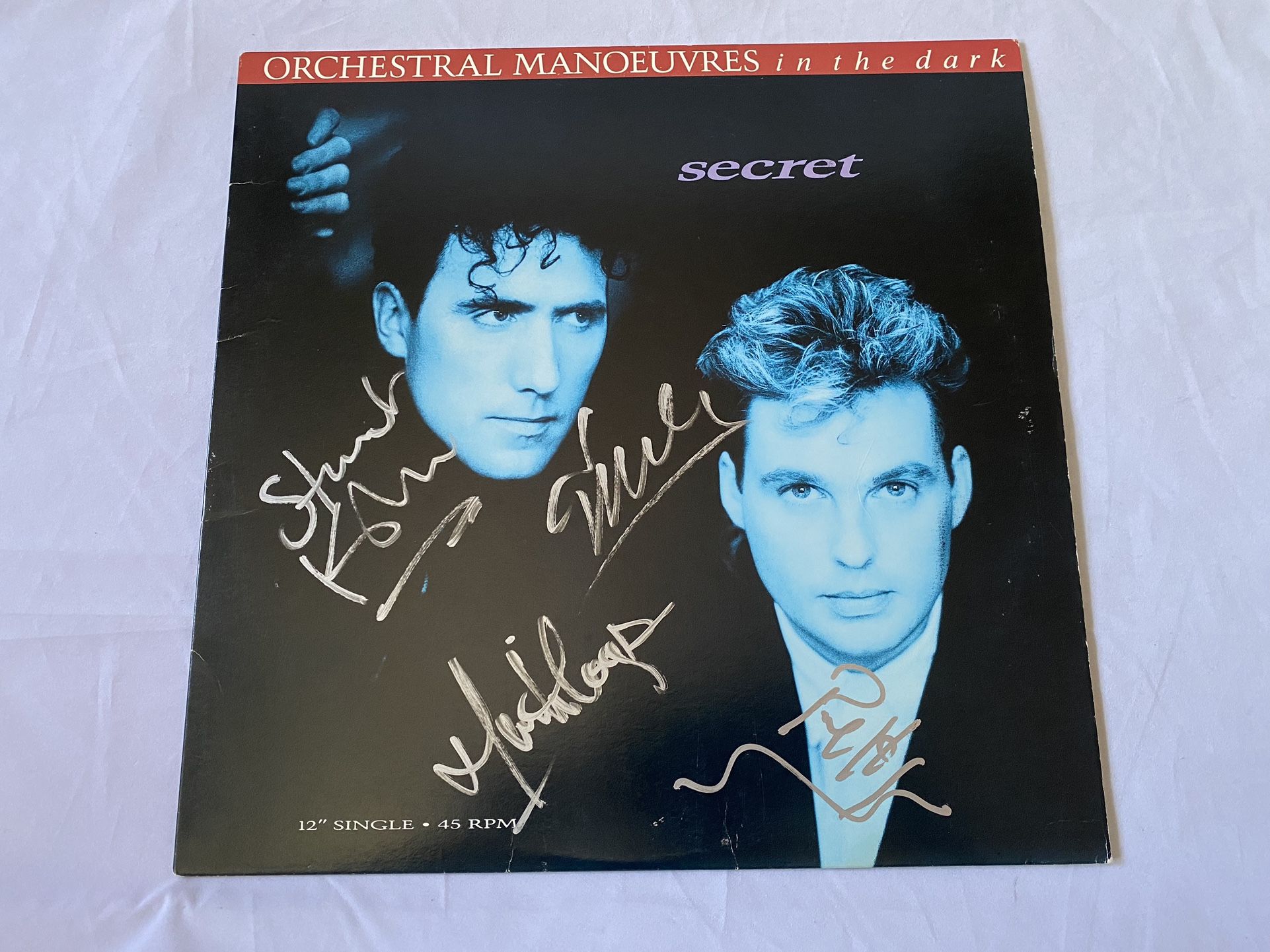 OMD Orchestral Manoeuvres In The Dark Signed Vinyl Record Autograph Depeche Mode New Order Morrsissey