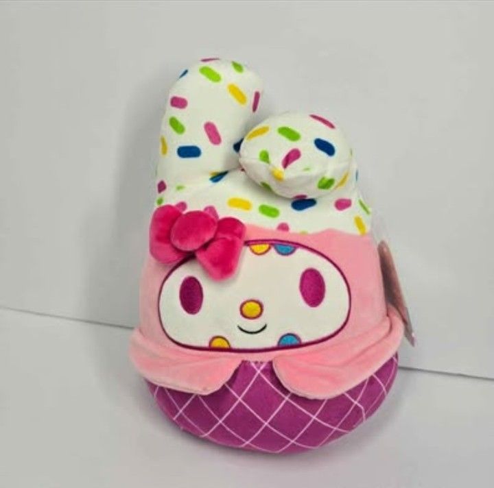 Squishmallows x Hello Kitty My Melody Kaiju Plush 10" Stuffed Animal Sprinkles