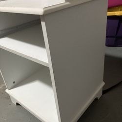 White Corner Table