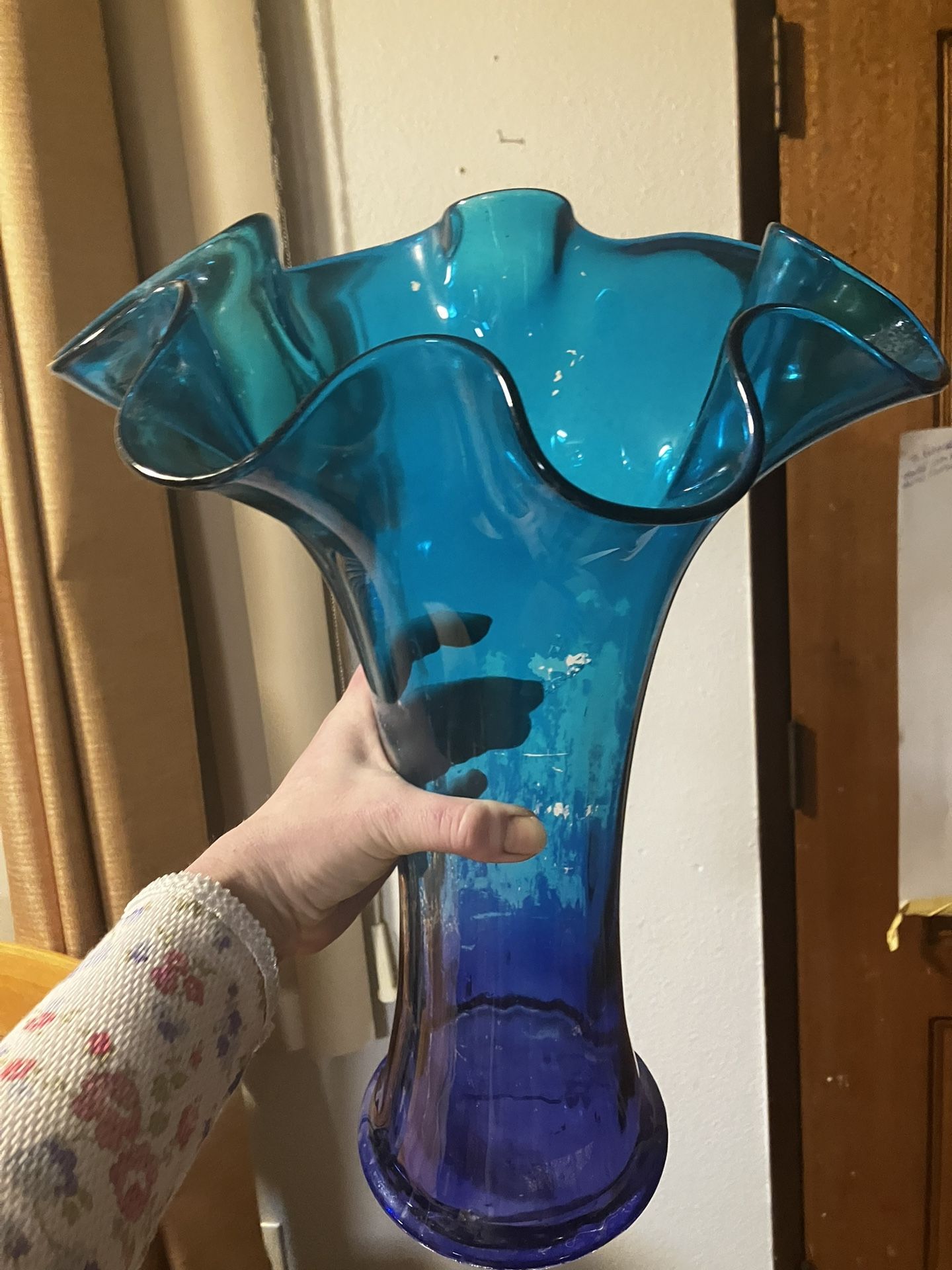 HUGE Glass Vase/plant Holder