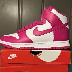 Nike Dunk High WMS “Pink Prime”DS(New) Size(9W). $150. Cash. 