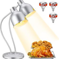 Food Heat Lamp: [Rapid-Heating Bulbs Included] [Steady Heating] #1320M R10