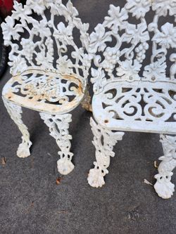 Cast Iron Chairs very heavy  selling both for 225 or best offer