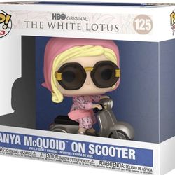 Funko POP Rides: White Lotus - Tanya McQuoid on Scooter Vinyl Figure #125 #81205