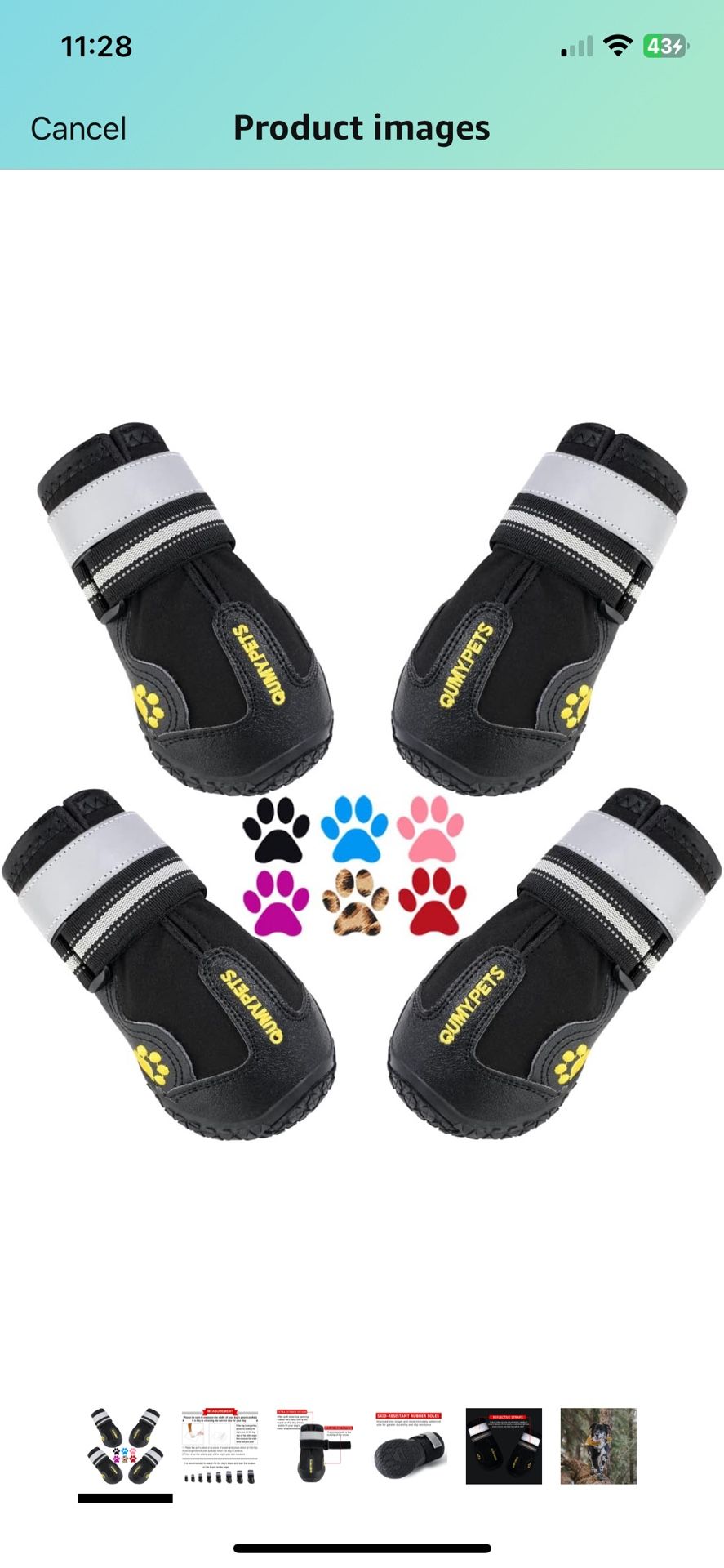 NEW IN BOX 4 Pack dog Shoes