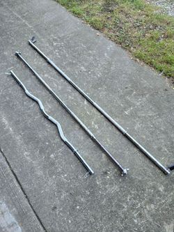 5ft 12lb and 6ft 15lb Standard 1inch Bars and Curl Bar