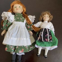 2 For 1 porcelain doll - Anne of Green Gables & Danbury mint dolls of the world sales