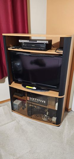 Light Wood Multi-Tier TV Stand / Media Tower – $200 Negotiable