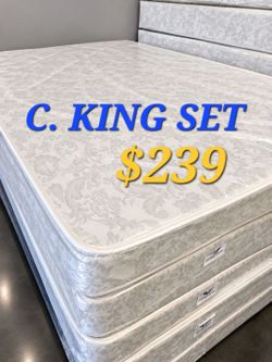 Brand New King Set $239 >> Mattress And Box Spring