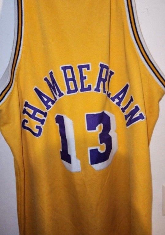 Chamberlain Lakers Jersey Measurements In Pictures No Size Label Look At Pictures To See Item YOU Will Be Buying