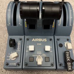 Thrustmaster TCA Quadrant Airbus Edition Wired Flight Throttle Controller for PC.