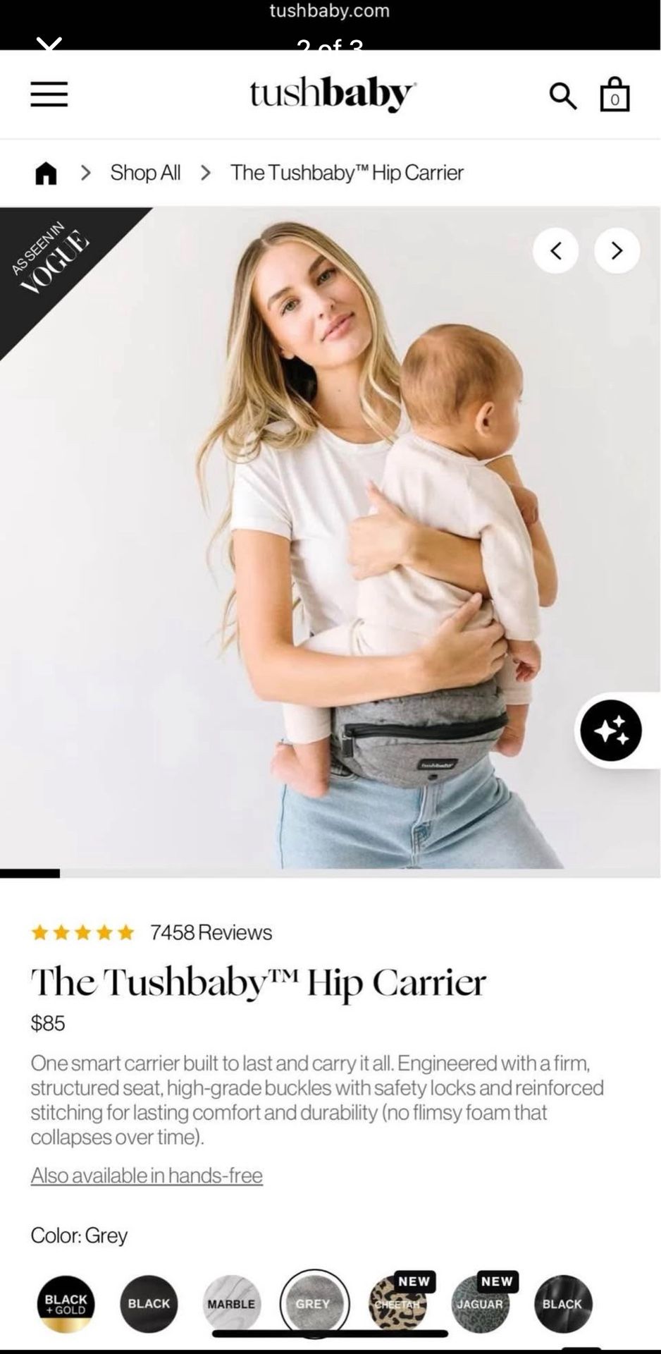 Tush Baby Hip Carrier