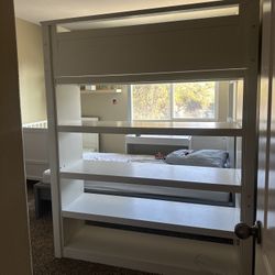 bunk bed frame with ladder 