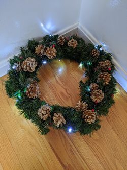 Lighted wreath