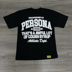 black persona cough syrup tee