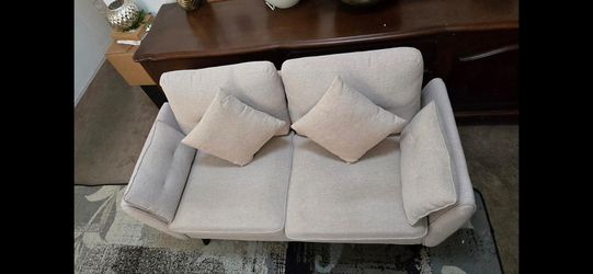 Mid-Century Modern fabric loveseat from Amazon